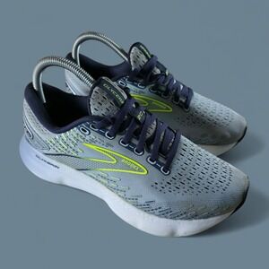 Brooks Glycerin 20 Blue Gray White Running Shoes Womens 7.5 B Sneakers